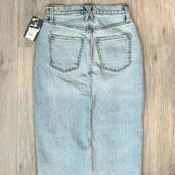 (NWT) Universal Thread Women's High-Rise Denim Maxi Skir - Picture 4 of 10